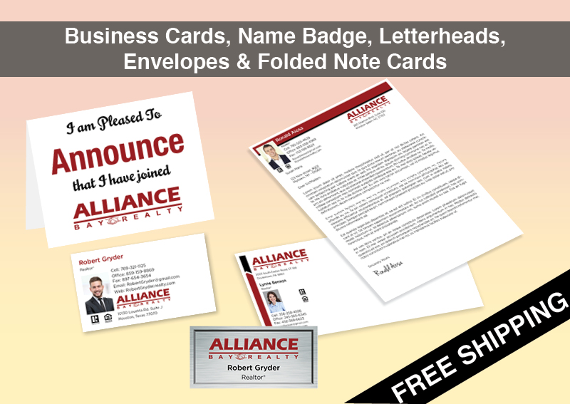 Alliance Bay Realty Real Estate BC Agent Package - Alliance Bay Realty approved vendor personalized business cards| BestPrintBuy.com