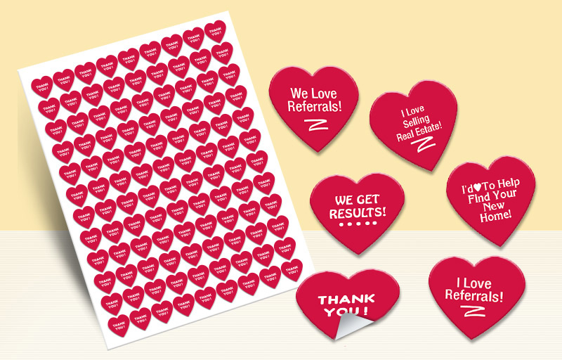 heart shaped sticker