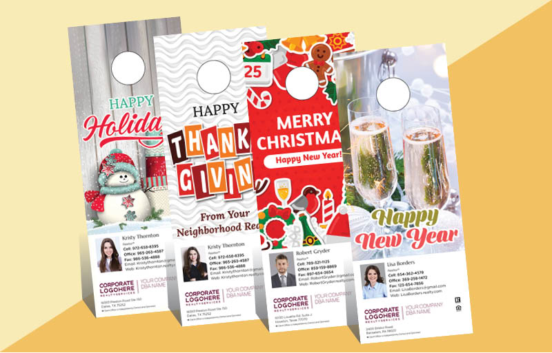 Berkshire Hathaway One-Sided Door Hangers: Occasions & Event - Berkshire Hathaway Door Knockers for Realtors | BestPrintBuy.com