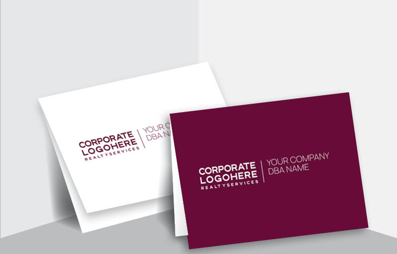 Berkshire Hathaway Real Estate Folded Note Cards - Berkshire Hathaway  general note card stationery | BestPrintBuy.com