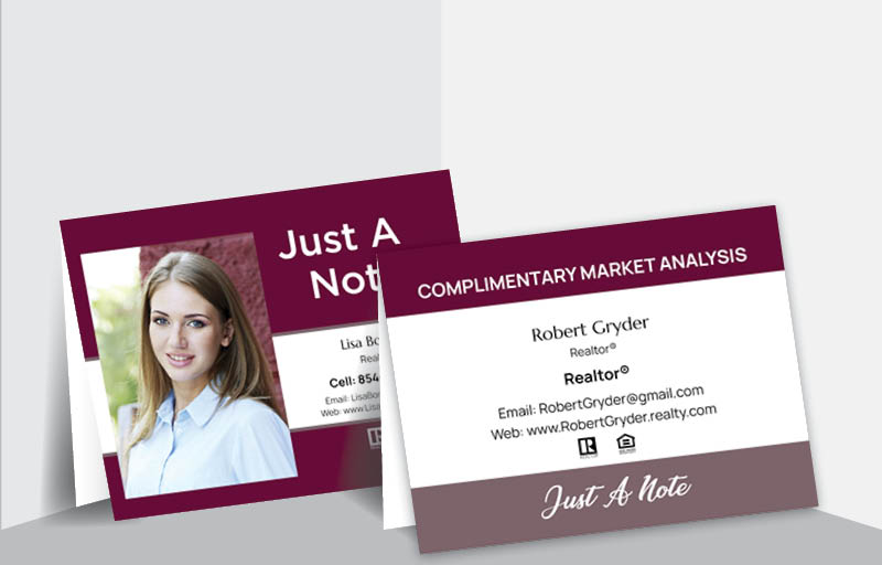 Berkshire Hathaway Real Estate Folded Note Cards - Berkshire Hathaway  'Just a Note' note card stationery | BestPrintBuy.com