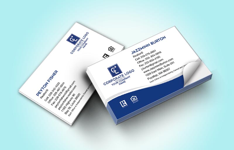 Coldwell Banker Real Estate Business Card Labels Without Photo - Coldwell Banker marketing materials | BestPrintBuy.com