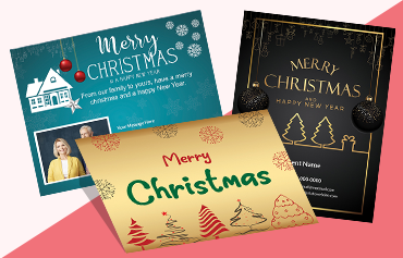 Berkshire Hathaway Christmas postcards