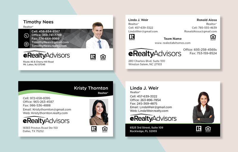 eRealty Advisors Real Estate Business Card Magnets - magnets with photo and contact info | BestPrintBuy.com