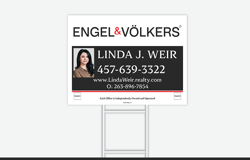 Engel Volkers Real Estate Signs - EVR Signs for Realtors | BestPrintBuy.com