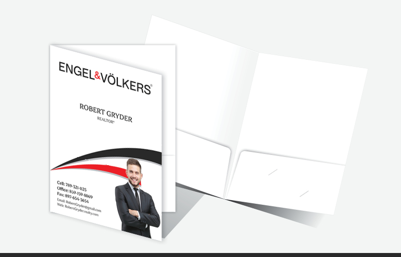 Engel Volkers Real Estate Econo Presentation Folders - Econo Presentation Folders | BestPrintBuy.com