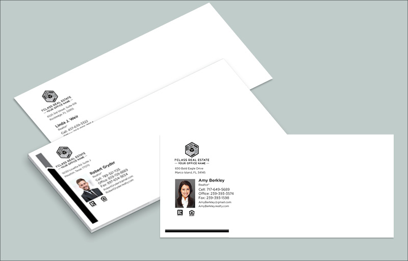1st Class Real Estate #10 Envelopes - Custom #10 Envelopes Stationery for Realtors | BestPrintBuy.com