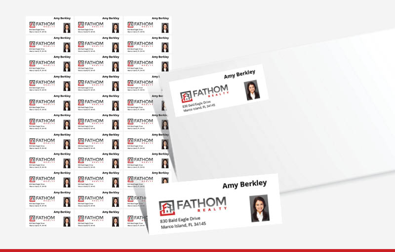 Return adress label