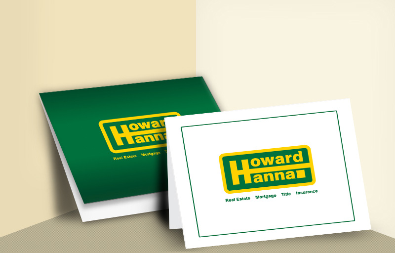 Howard Hanna Real Estate Folded Note Cards - Howard Hanna  general note card stationery | BestPrintBuy.com