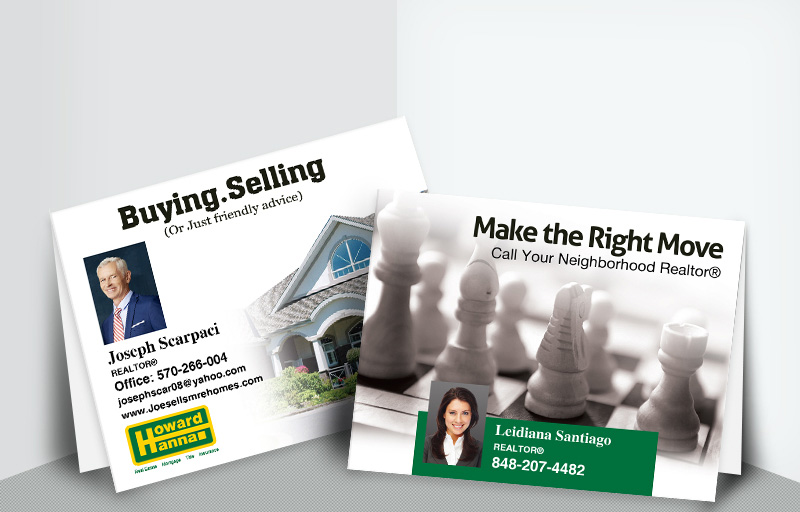 Howard Hanna Real Estate Folded Note Cards - Howard Hanna  personal promotion note card stationery | BestPrintBuy.com