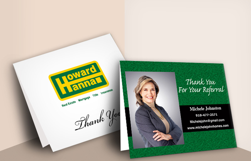 Howard Hanna Real Estate Folded Note Cards - Howard Hanna  thank you cards stationery | BestPrintBuy.com