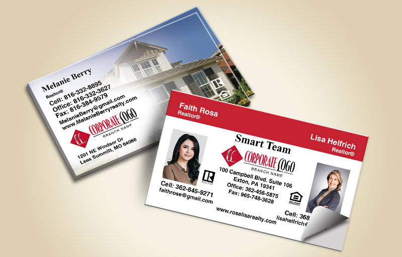 HomeSmart Real Estate Team Business Card Labels - HomeSmart Real Estate marketing materials | BestPrintBuy.com