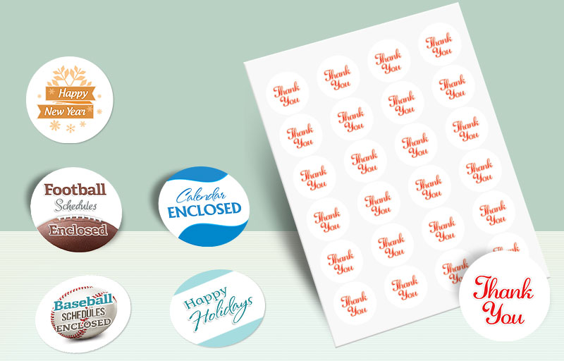 HomeSmart Real Estate Circle Shaped Stickers - HomeSmart Real Estate stickers with messages for envelopes | BestPrintBuy.com