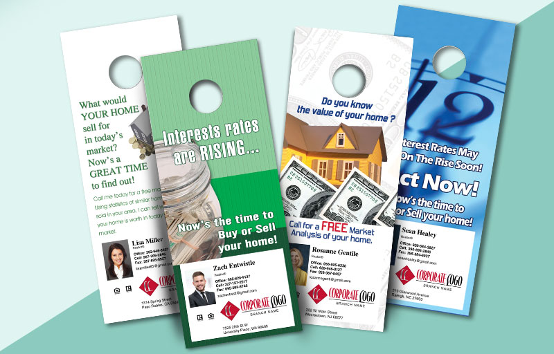 HomeSmart Real Estate One-Sided Door Hangers: Marketing/Farming - HomeSmart Real Estate  Gloss Door Knockers for Realtors | BestPrintBuy.com