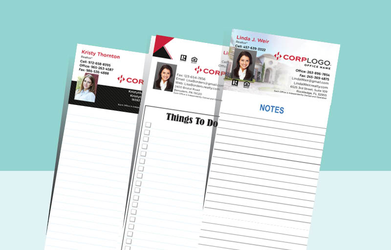 Home Smart Notepads With Photo - Home Smart approved vendor personalized realtor marketing materials | BestPrintBuy.com