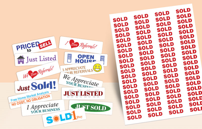 HomeSmart Real Estate Rectangle Stickers - HomeSmart Real Estate  stickers with messages | BestPrintBuy.com