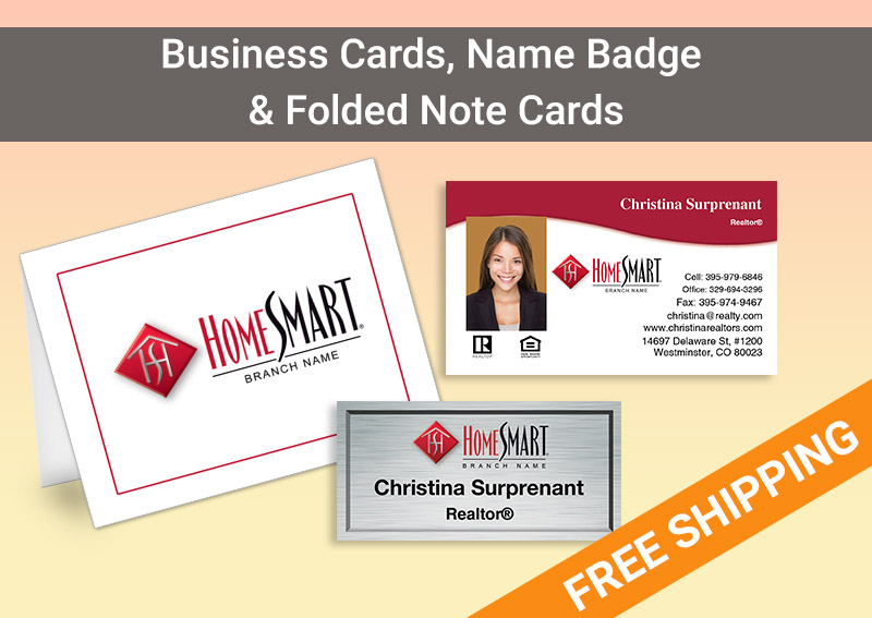 homesmart Real Estate Bronze Agent Package -  personalized business cards, letterhead, envelopes and note cards | BestPrintBuy.com