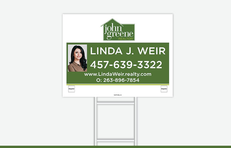 John Greene Realtor Real Estate Signs - JGR Signs for Realtors | BestPrintBuy.com