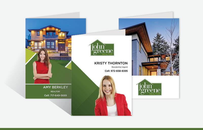 John Greene Realtor Real Estate Custom Presentation Folders - custom folders | BestPrintBuy.com