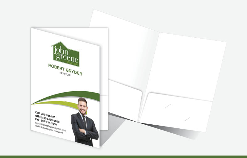 John Greene Realtor Real Estate Econo Presentation Folders - Econo Presentation Folders | BestPrintBuy.com