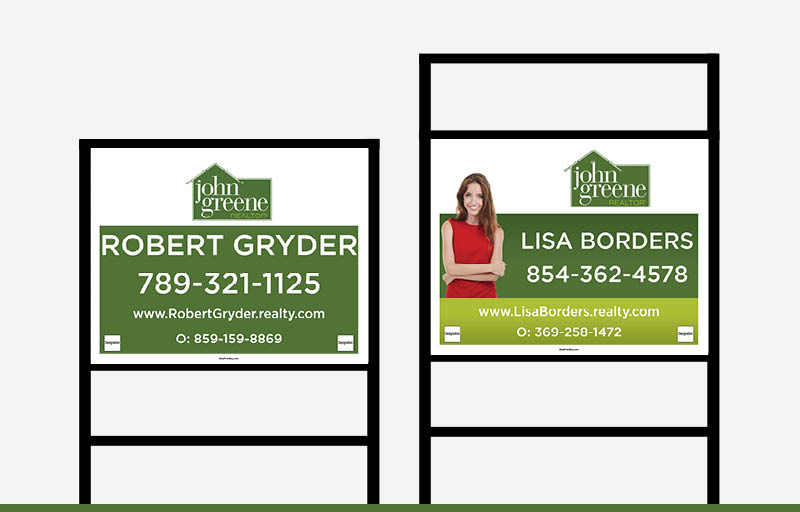 John Greene Realtor Real Estate Signs - JGR Signs for Realtors | BestPrintBuy.com