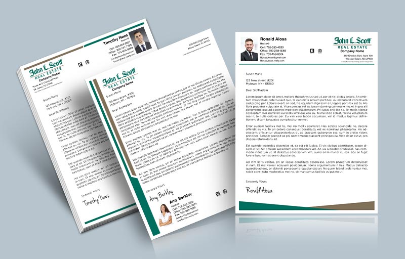John L.Scott Real Estate Letterheads - Custom Letterhead Stationery for Realtors | BestPrintBuy.com