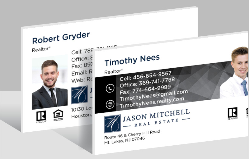 Jason Mitchell Real Estate Ultra Thick Business Cards - Thick Stock & Matte Finish Business Cards for Realtors | BestPrintBuy.com