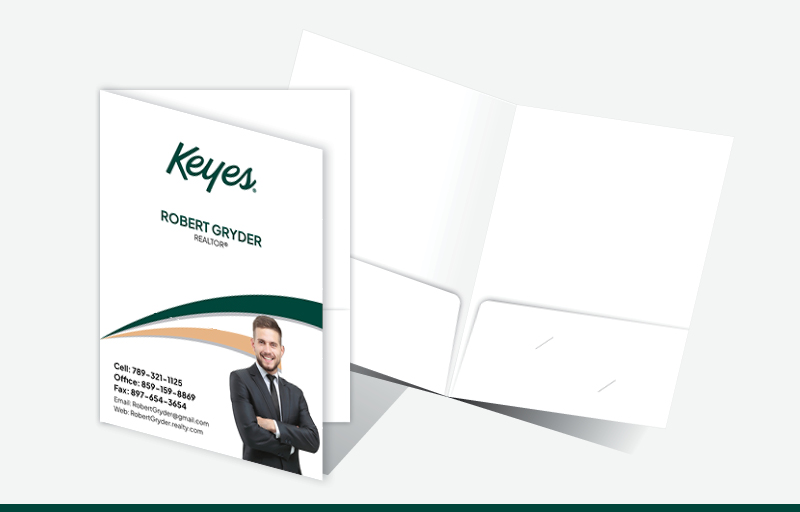 Keyes Real Estate Econo Presentation Folders - Econo Presentation Folders | BestPrintBuy.com