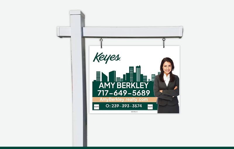 Keyes Real Estate Signs - KE Signs for Realtors | BestPrintBuy.com