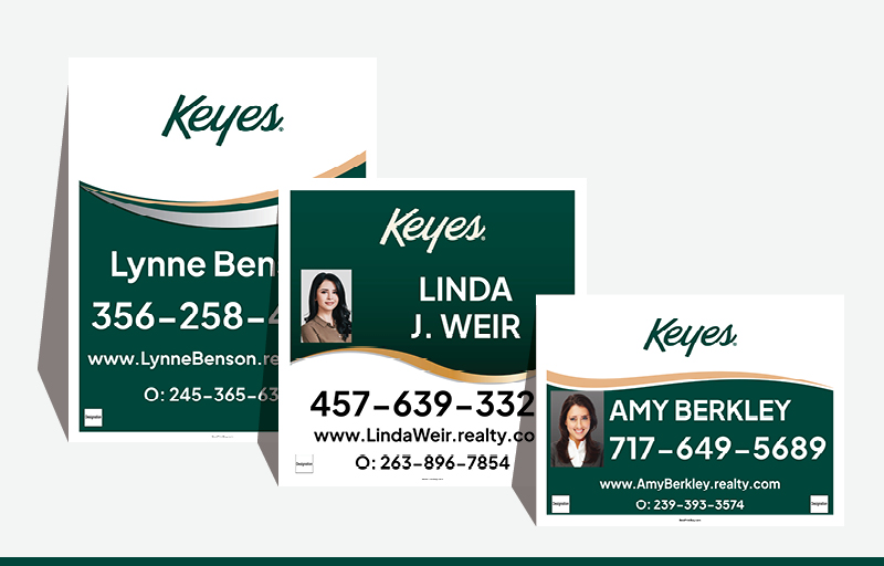 Keyes Real Estate Signs - KE Signs for Realtors | BestPrintBuy.com