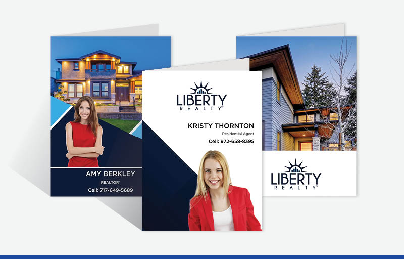 Liberty Realty Real Estate Custom Presentation Folders - custom folders | BestPrintBuy.com