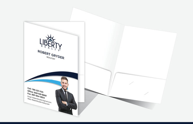 Liberty Realty Real Estate Econo Presentation Folders - Econo Presentation Folders | BestPrintBuy.com
