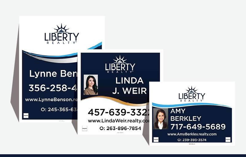Liberty Realty Real Estate Signs - LIR Signs for Realtors | BestPrintBuy.com
