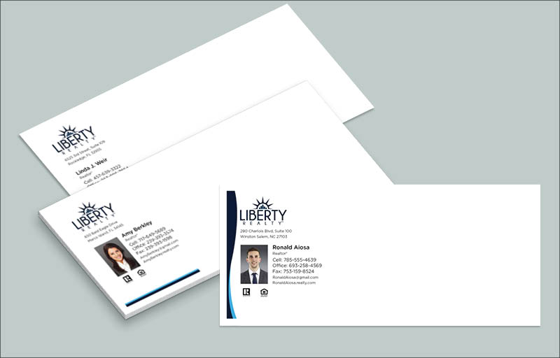 Liberty Realty Real Estate #10 Envelopes - Custom #10 Envelopes Stationery for Realtors | BestPrintBuy.com