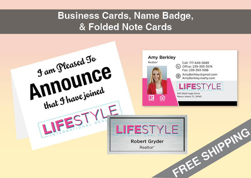 LIFESTYLE International Realty Real Estate BC Agent Package - LIFESTYLE International Realty approved vendor personalized business cards| BestPrintBuy.com