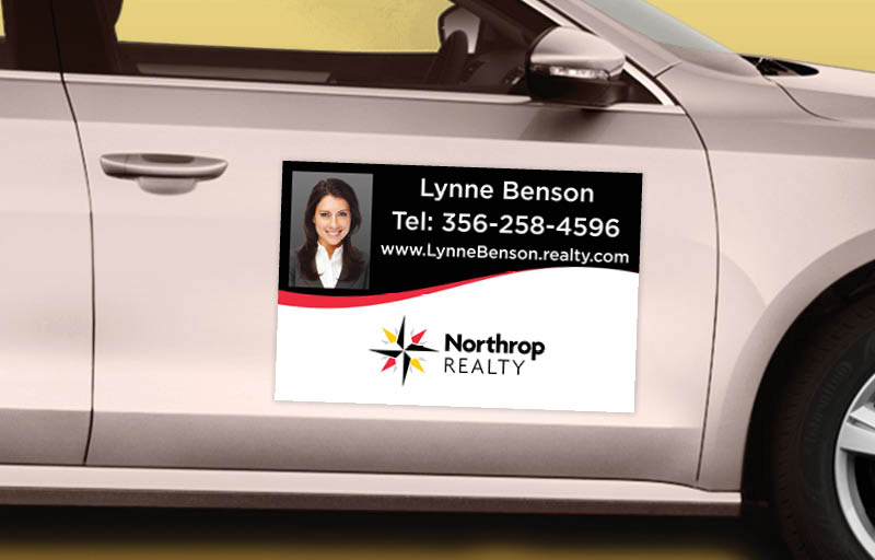 Northrop Realty Real Estate 12 x 18 with Photo Car Magnets - Custom car magnets for realtors | BestPrintBuy.com