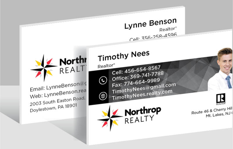 Northrop Realty Real Estate Ultra Thick Business Cards - Thick Stock & Matte Finish Business Cards for Realtors | BestPrintBuy.com