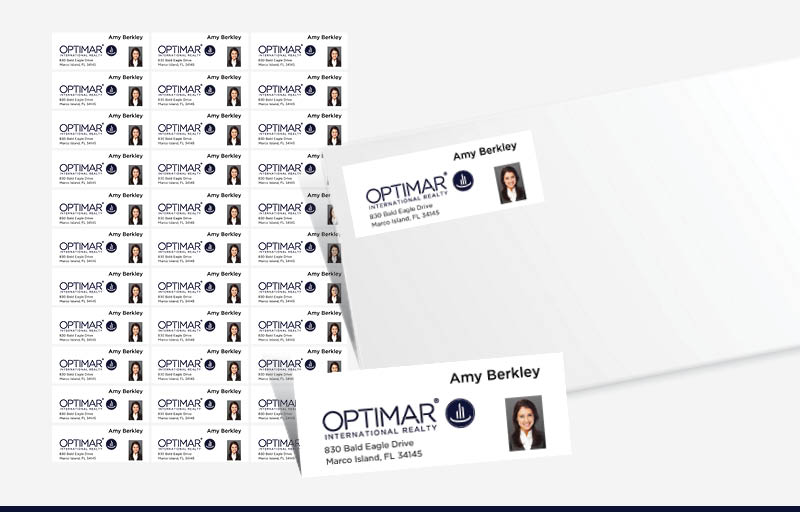 Return adress label