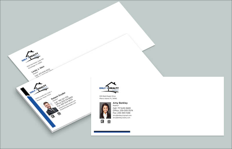 Only 1 Realty Group Real Estate #10 Envelopes - Custom #10 Envelopes Stationery for Realtors | BestPrintBuy.com
