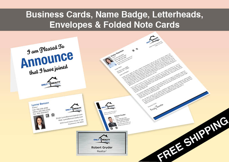 Only 1 Realty Group Real Estate BC Agent Package - Only 1 Realty Group approved vendor personalized business cards| BestPrintBuy.com