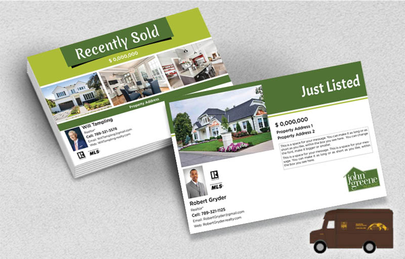 John Greene Realtor Real Estate Postcards (Delivered to you) - John Greene Realtor postcard templates | BestPrintBuy.com