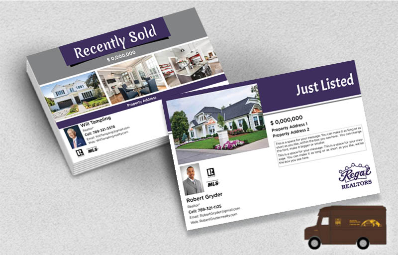 Regal Realtors Real Estate Postcards (Delivered to you) - Regal Realtors postcard templates | BestPrintBuy.com