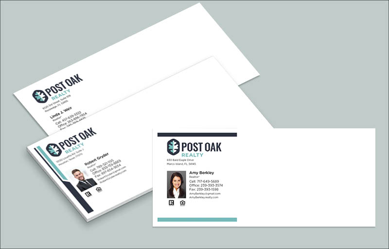 Post Oak Realty Real Estate #10 Envelopes - Custom #10 Envelopes Stationery for Realtors | BestPrintBuy.com