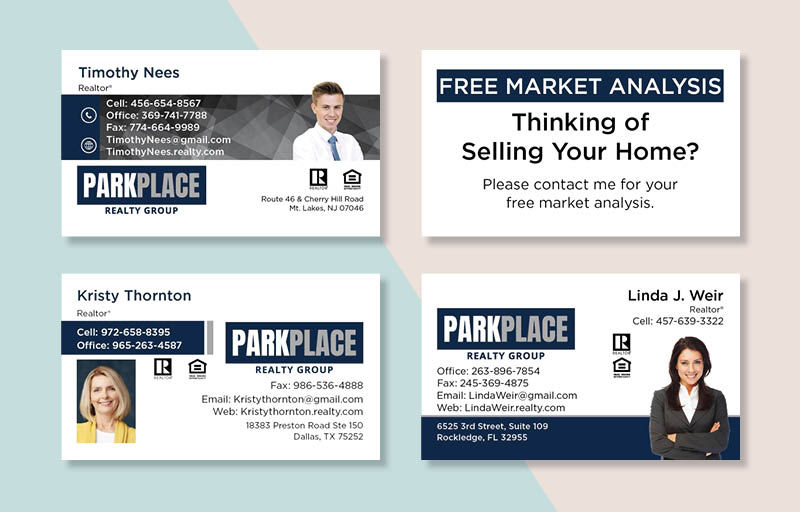 Park Place Realty Group Real Estate Business Card Magnets - magnets with photo and contact info | BestPrintBuy.com