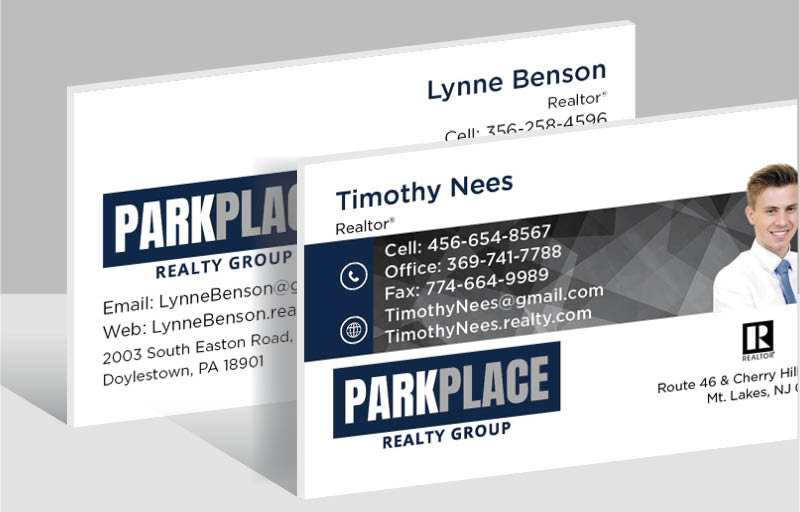 Park Place Realty Group Real Estate Ultra Thick Business Cards - Thick Stock & Matte Finish Business Cards for Realtors | BestPrintBuy.com