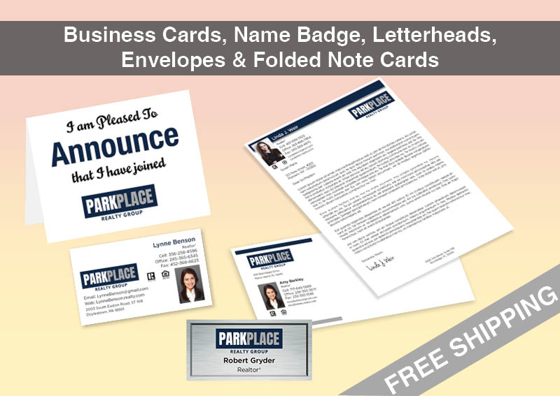 Park Place Realty Group Real Estate BC Agent Package - Park Place Realty Group approved vendor personalized business cards| BestPrintBuy.com