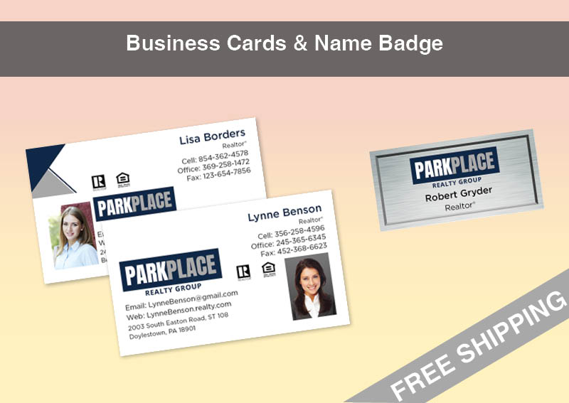 Park Place Realty Group Real Estate Silver Agent Package - Park Place Realty Group approved vendor personalized business cards, letterhead, envelopes and note cards | BestPrintBuy.com