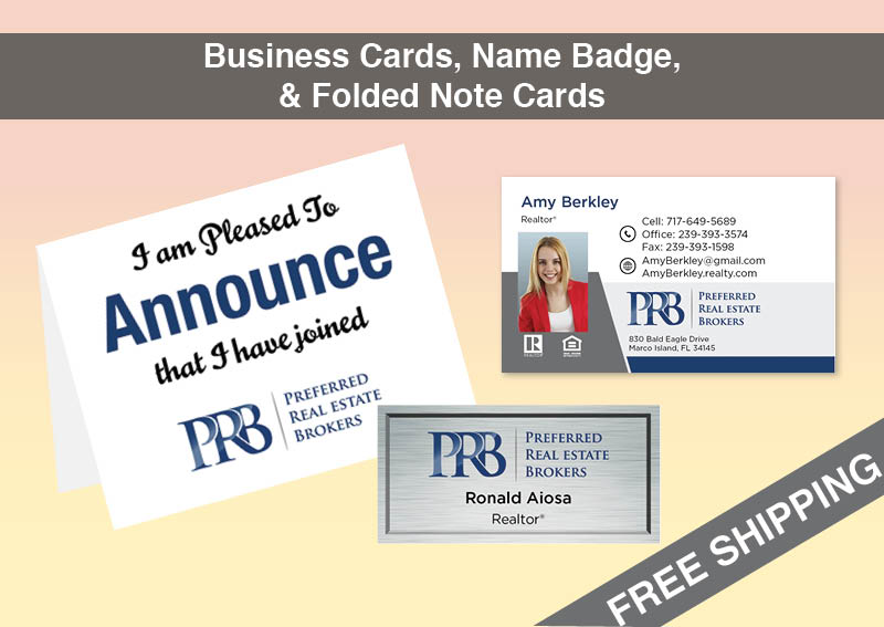 Preferred Real Estate Brokers Real Estate BC Agent Package - Preferred Real Estate Brokers approved vendor personalized business cards| BestPrintBuy.com