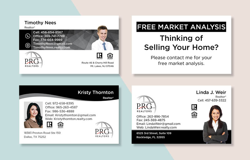 PRG Realtors Real Estate Business Card Magnets - magnets with photo and contact info | BestPrintBuy.com