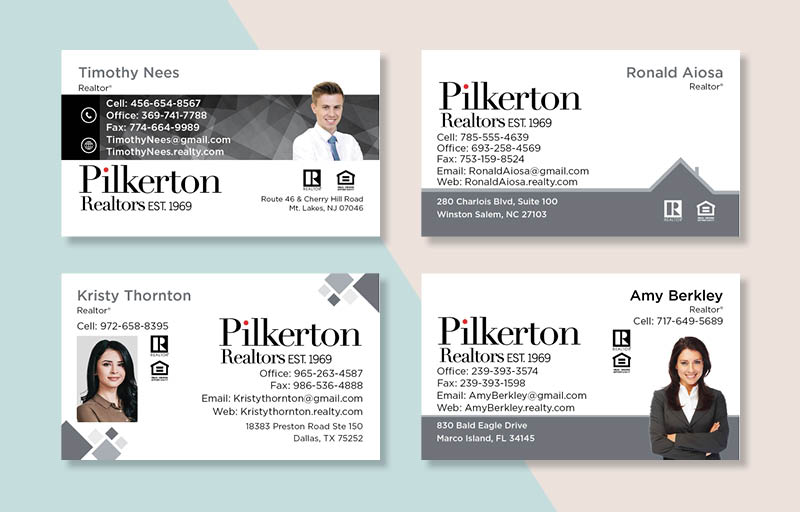 Pilkerton Realtors Real Estate Business Card Magnets - magnets with photo and contact info | BestPrintBuy.com